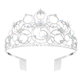Stellar Princess Crown Tiara – Rhinestone Crystal Crown for Women & Girls, Perfect for Costumes, Weddings & Halloween